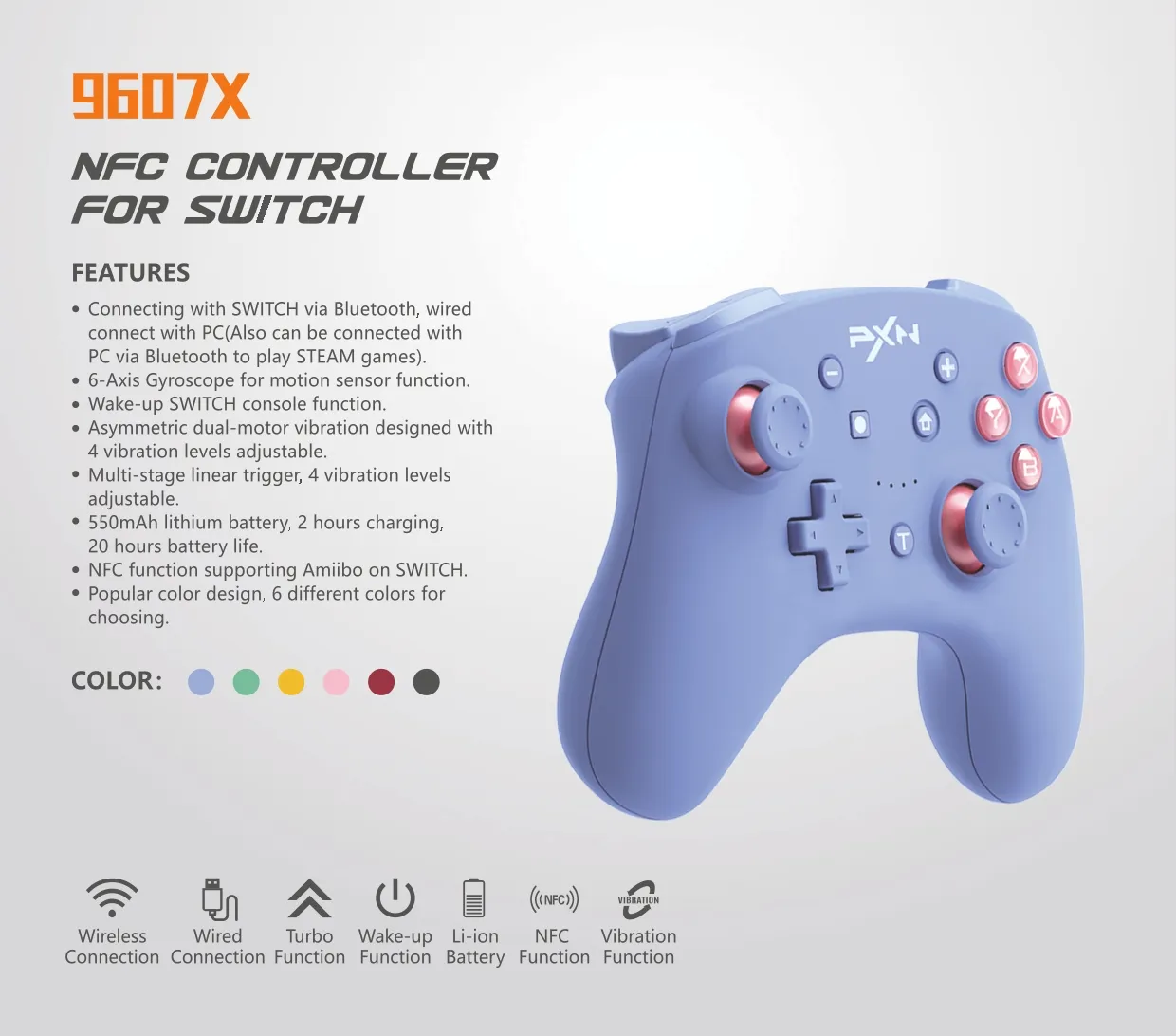 PXN-9607 PRO Wireless NFC Controller
