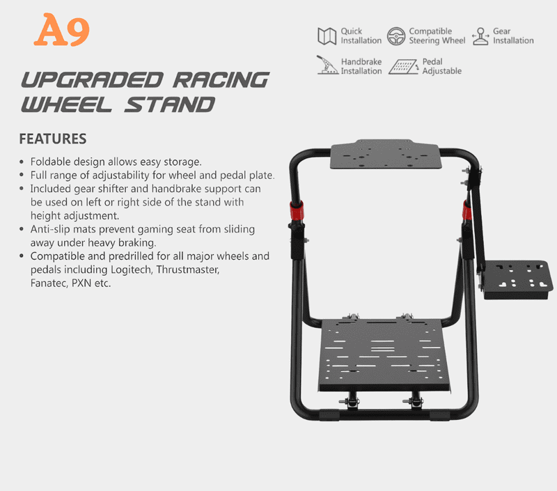 PXN A9 FOLDABLE RACING WHEEL STAND